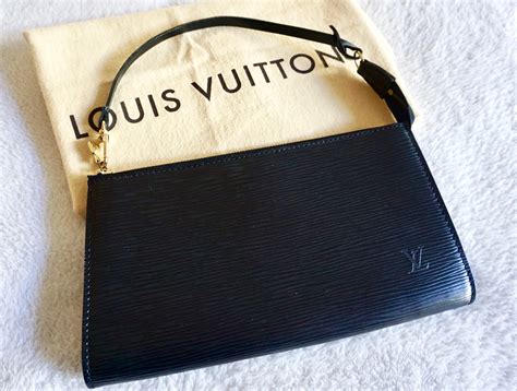 louis vuitton epi leather pochette black|louis vuitton pochette louise epi.